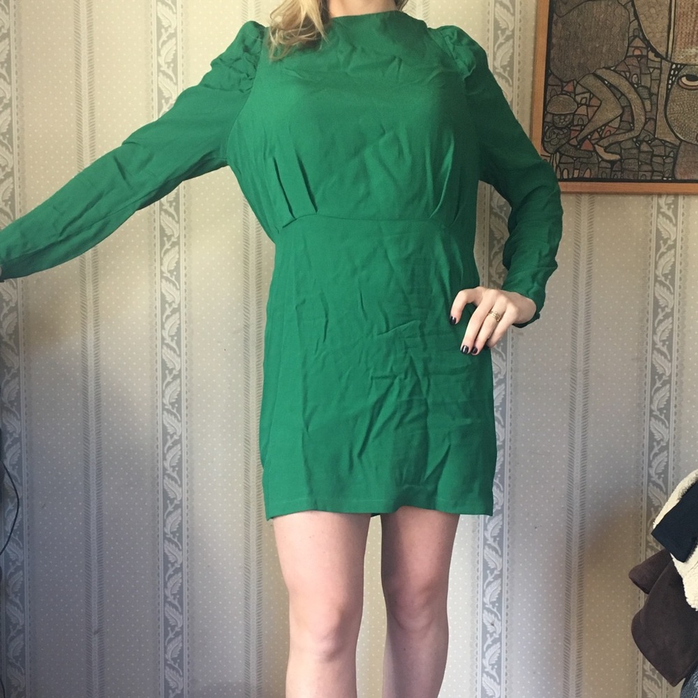Emerald cocktail dress